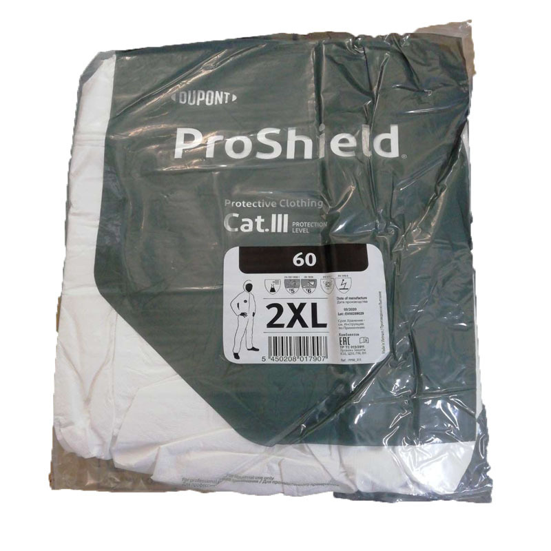 杜邦ProShield60 P6127SWH00防護(hù)服白色D級(jí)防塵防護(hù)服圖片3