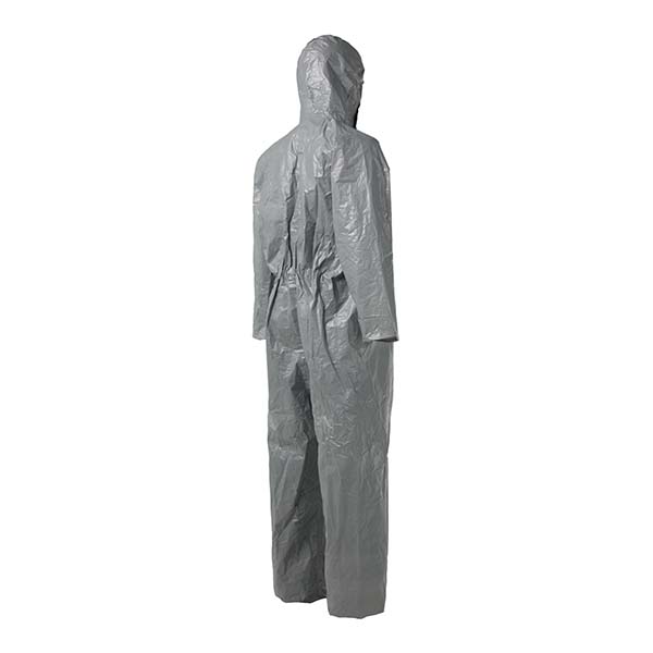 杜邦Tychem6000 TF198T GY防化服帶帽連體化學(xué)防護(hù)服圖片3