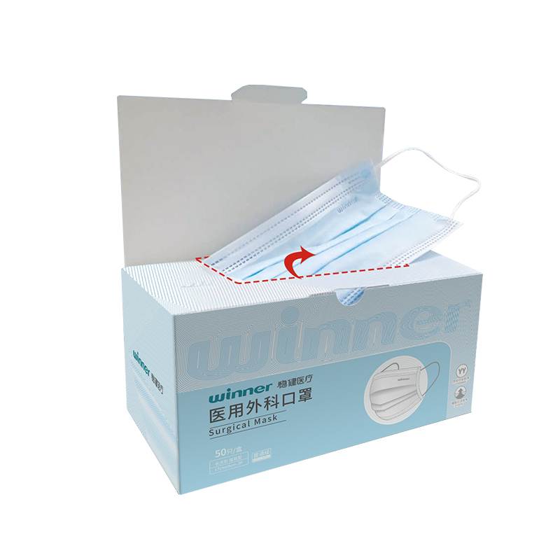 穩(wěn)健604-007666一次性醫(yī)用外科口罩圖片2