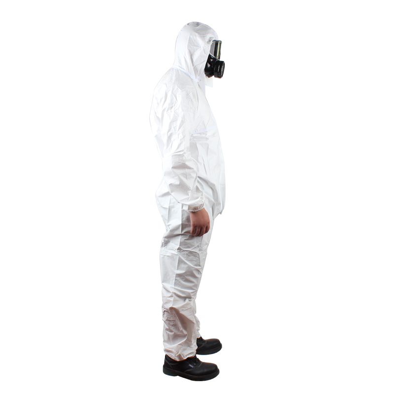 微護(hù)佳MG2000白色增強(qiáng)型膠條連體防護(hù)服WH20-T-99-111-02圖片2