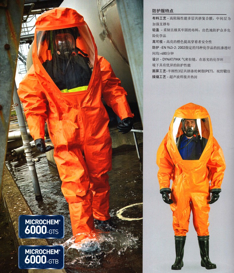 微護(hù)佳MC6000 OR60-T-99-802-0X-GA1-02A級(jí)重型防化服圖片2