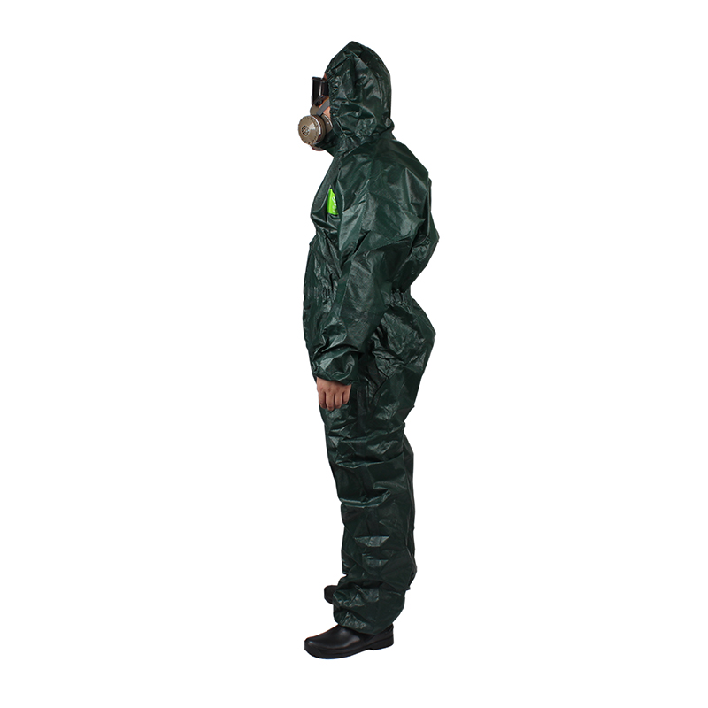 微護(hù)佳MC4000 GR40-T-99-111-03綠色雙袖連體防護(hù)服圖片2