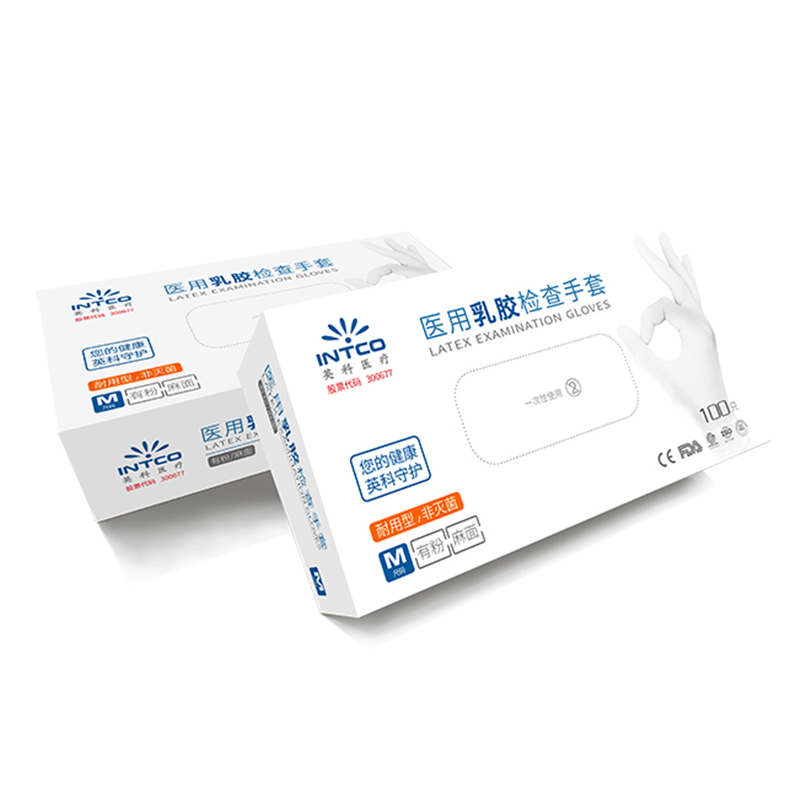 英科LGPCM1002一次性乳膠醫(yī)用手套圖片1