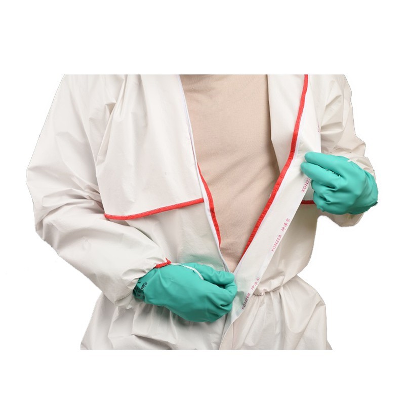 坤澤爾K2000B白色連帽防護(hù)服圖片3