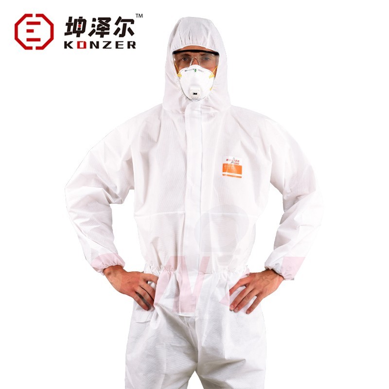 坤澤爾K500輕型白色連體防護服圖片1