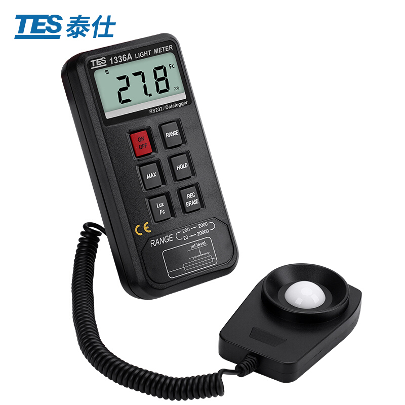 臺(tái)灣泰仕TES-1336A記憶式照度計(jì)圖片1