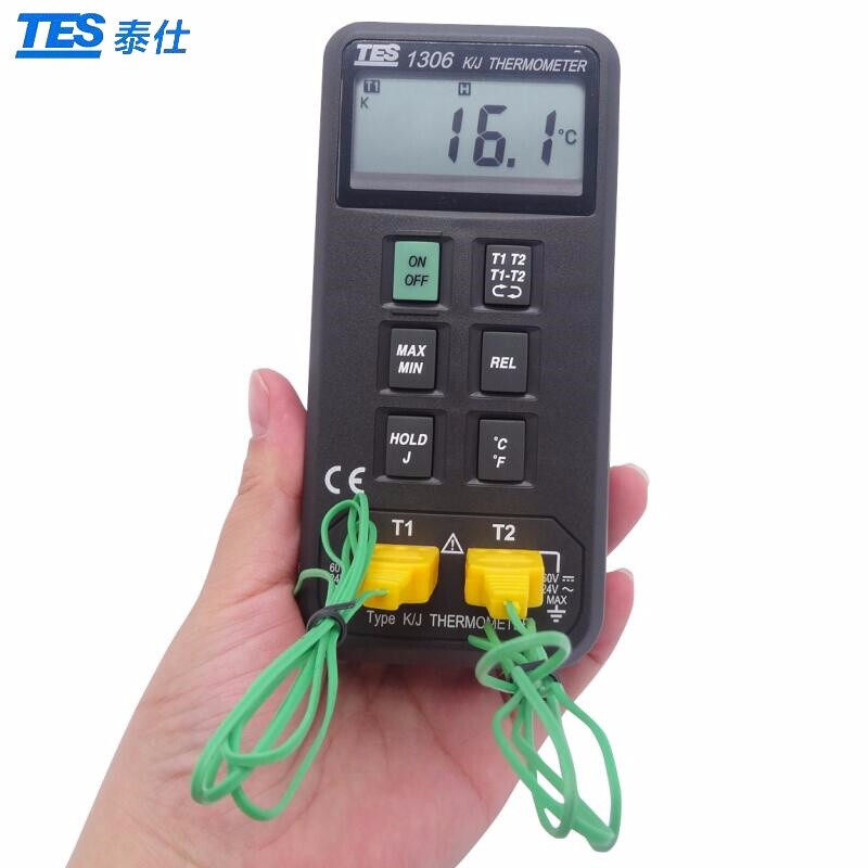 臺灣泰仕TES-1306數(shù)字式溫度表圖片1