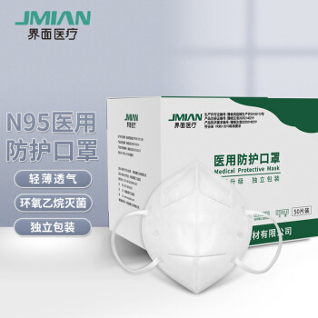 界面折疊式滅菌級(jí)N95一次性醫(yī)用防護(hù)口罩圖片3