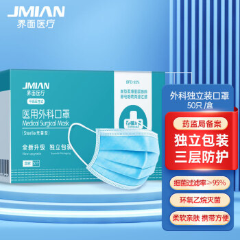 界面非滅菌級(jí)成人一次性醫(yī)用外科口罩圖片3