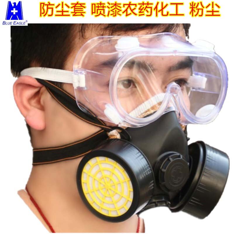 藍(lán)鷹NP306橡膠雙濾盒半面罩防毒面具圖片3