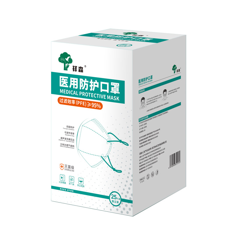 祥森頭戴式蝶型醫(yī)用防護(hù)口罩圖片3