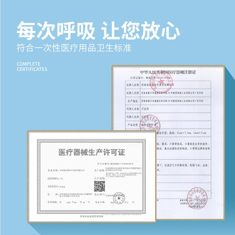 美仕康N95耳帶式滅菌醫(yī)用防護口罩圖片6