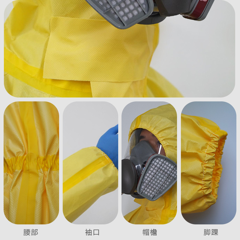 定和DH509耐酸堿防化服輕型化學防護服圖片1