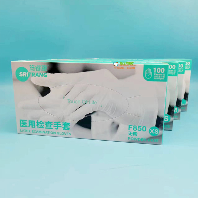 施?？礔850一次性無(wú)粉非滅菌橡膠檢查手套圖片1