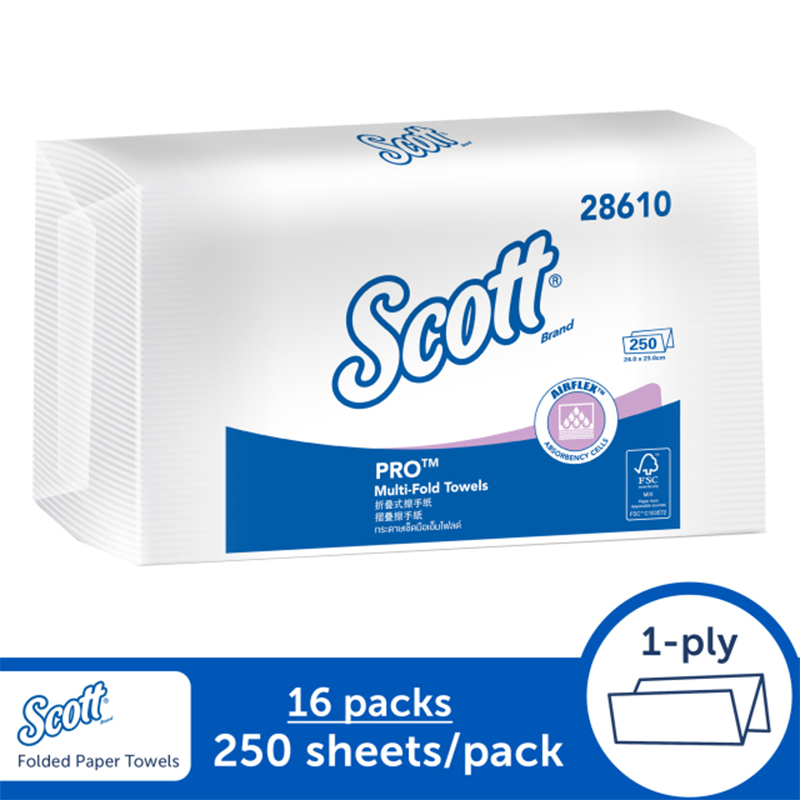 金佰利28610 Scott適高Airflex折疊式擦手紙圖片2