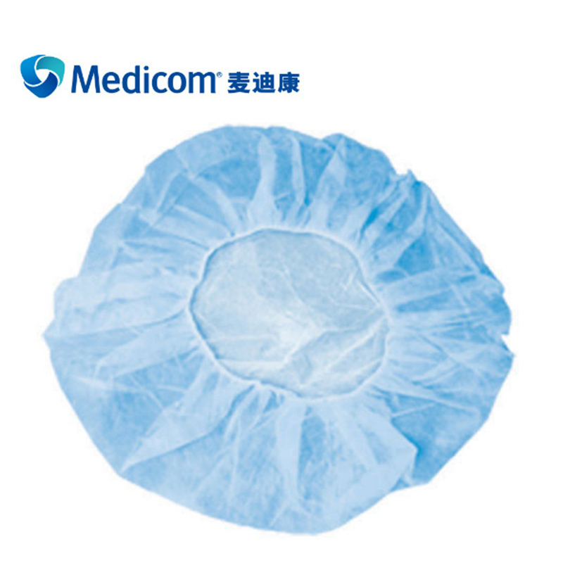 麥迪康8000-B藍(lán)色無(wú)紡布條形帽圖片3