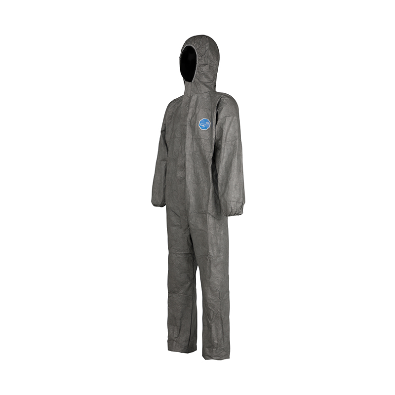 杜邦Tyvek500 New Workman Plus防護(hù)服灰色帶帽連體D級防護(hù)服圖片1