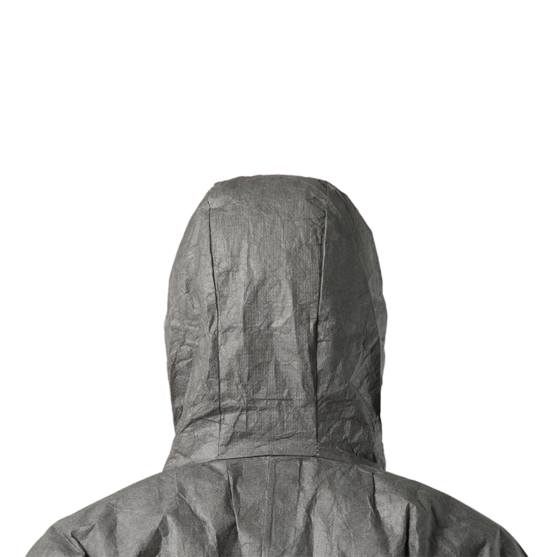杜邦Tyvek500 New Workman Plus防護(hù)服灰色帶帽連體D級防護(hù)服圖片5