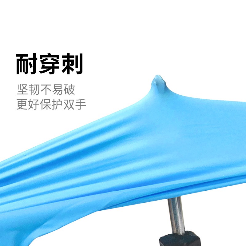 塞莫詩N902BL藍(lán)色一次性丁腈手套圖片2