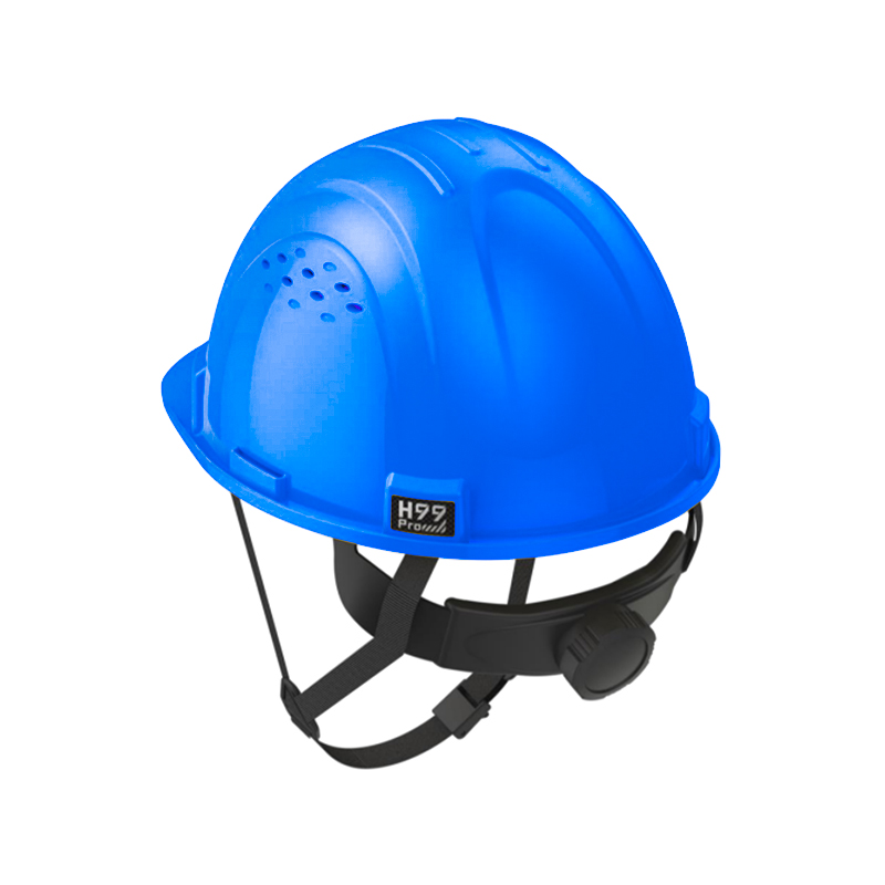 Honeywell霍尼韋爾H99PBN106SCN H99pro加強(qiáng)ABS款不帶通風(fēng)孔按鍵款湖藍(lán)安全帽圖片1