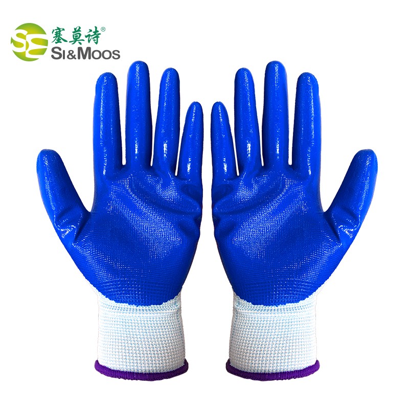 塞莫詩(shī)CG904BW藍(lán)色浸膠丁腈手套圖片1