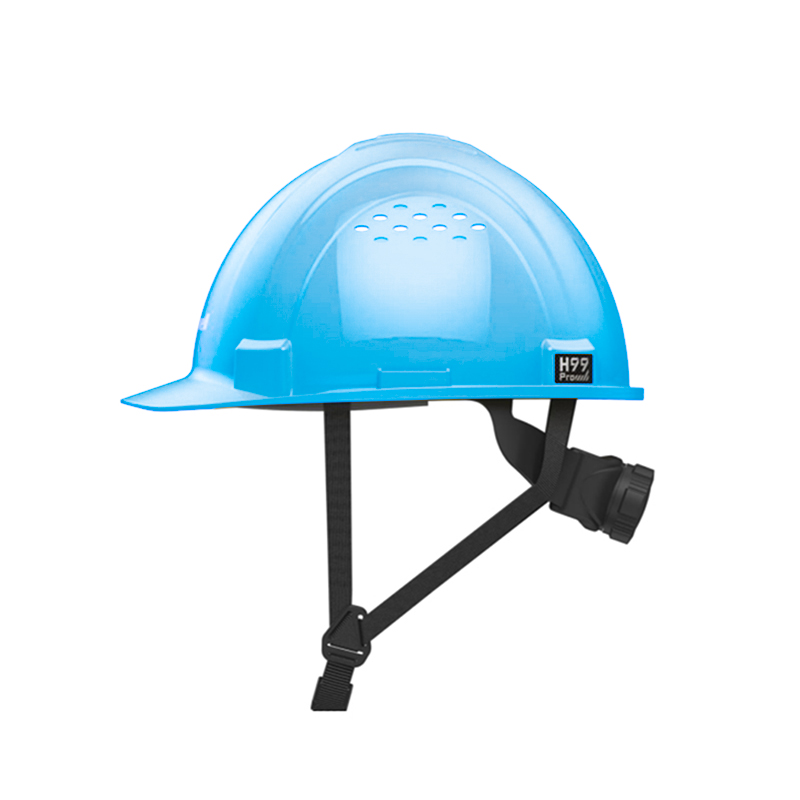 Honeywell霍尼韋爾H99PBN107SCN H99pro加強(qiáng)ABS款不帶通風(fēng)孔按鍵款藍(lán)色安全帽圖片2