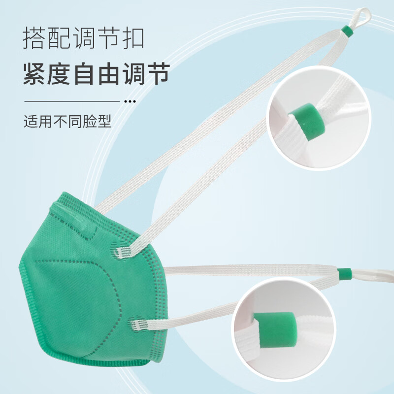 納通NTFN95E頭戴式綠色KN95醫(yī)用防護(hù)口罩圖片1