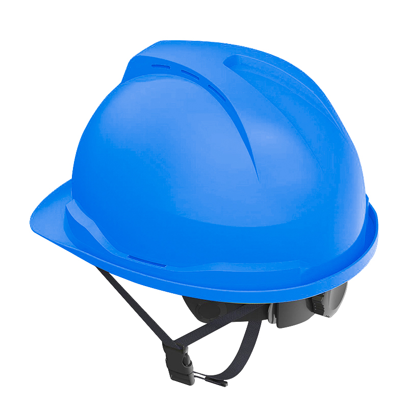 Honeywell霍尼韋爾Y99BAP107S Y99S系列ABS帶通風(fēng)孔四點(diǎn)快插下頦帶藍(lán)色安全帽圖片1