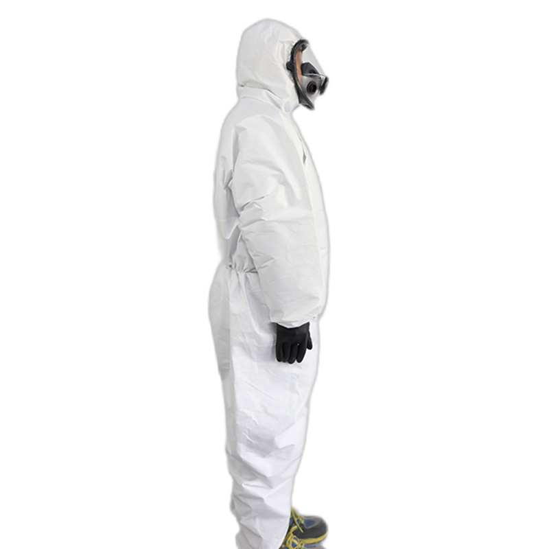 漢盾HD-BP616帶帽連體式限次使用工業(yè)防護(hù)服圖片3