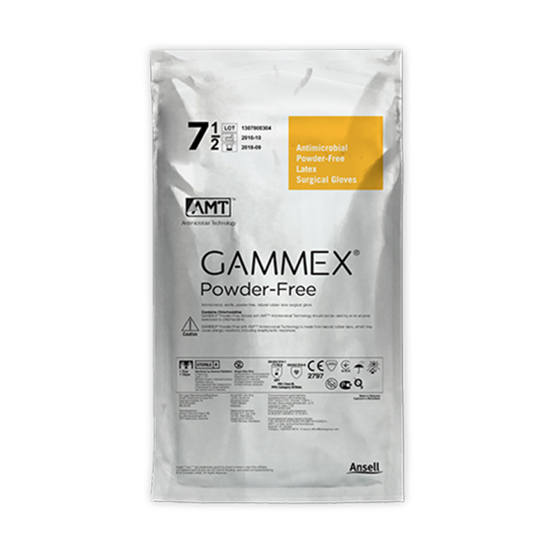 安思爾GAMMEX AMT 4153AMT無(wú)粉乳膠外科手套圖片2