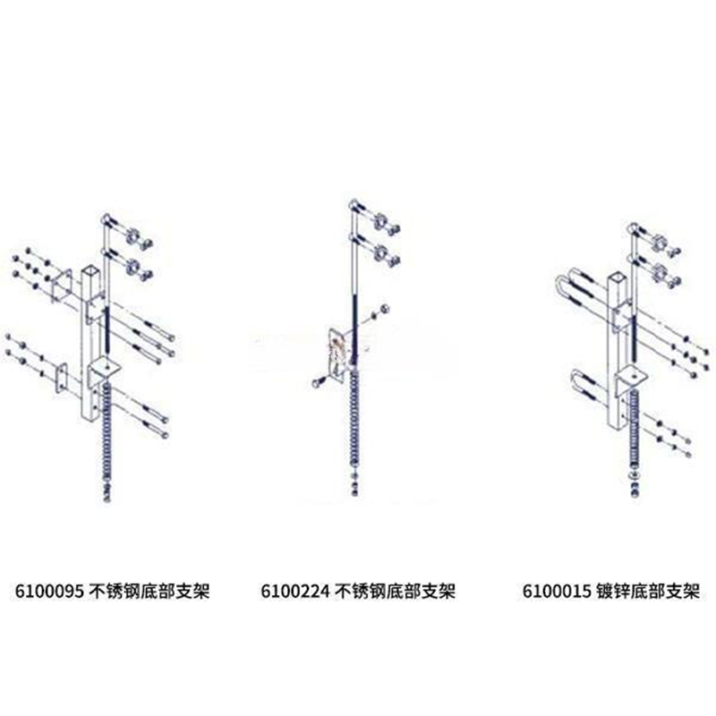 3M 6100095不銹鋼安全系統(tǒng)底部支架圖片1