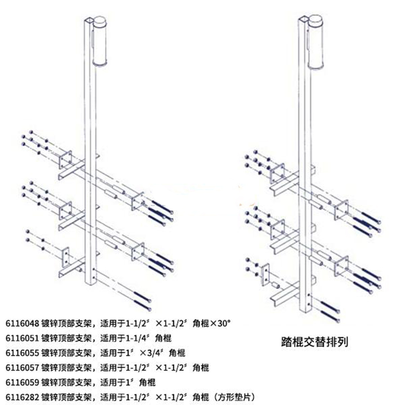 3M 6116051鍍鋅頂部支架圖片1