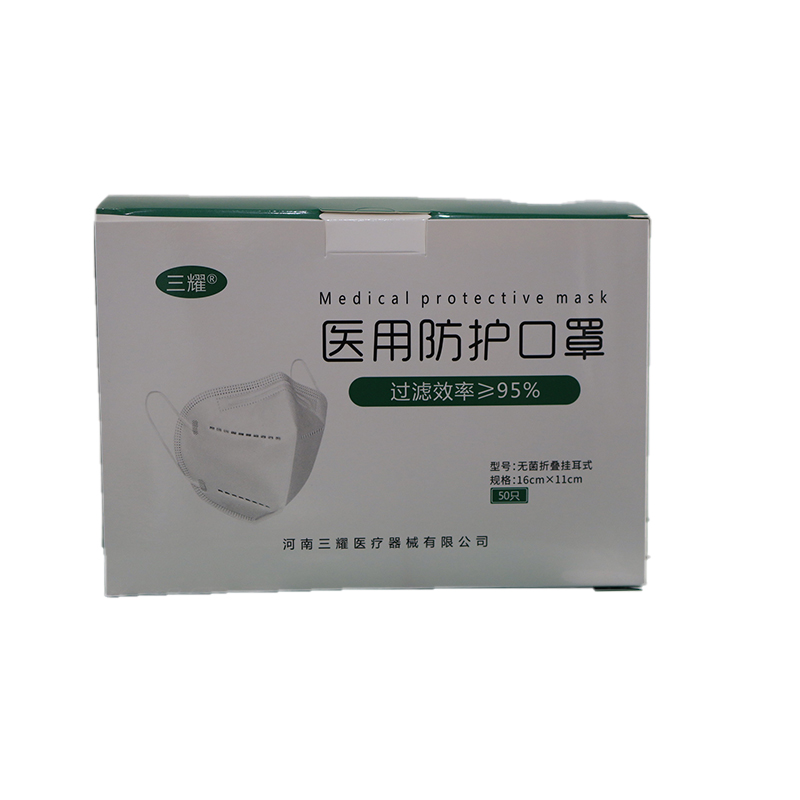 三耀折疊掛耳式醫(yī)用防護口罩圖片3