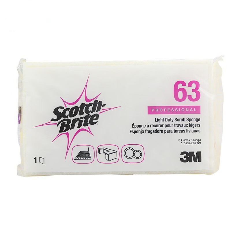 3M Scotch-Brite 63木漿海綿百潔布圖片2