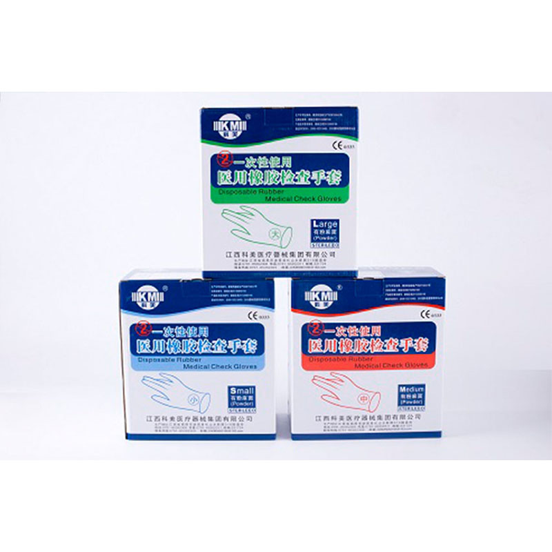 科美一次性使用醫(yī)用橡膠檢查手套無粉麻面圖片4
