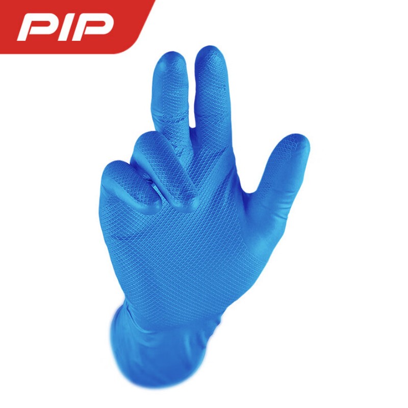 PIP 67-308雙面魚鱗紋8mil加長(zhǎng)丁腈手套圖片1
