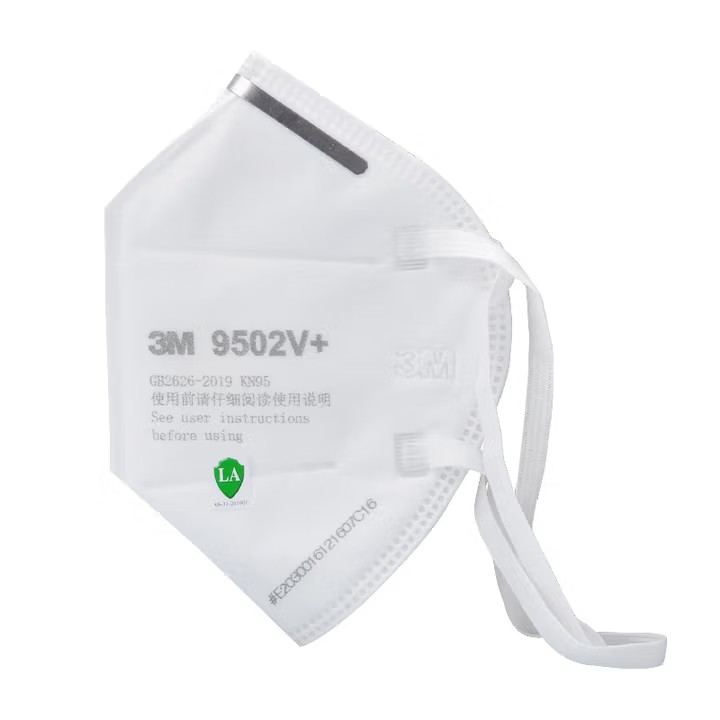 3M 9502V+折疊頭戴式帶閥KN95防塵口罩（獨(dú)立裝）圖片3