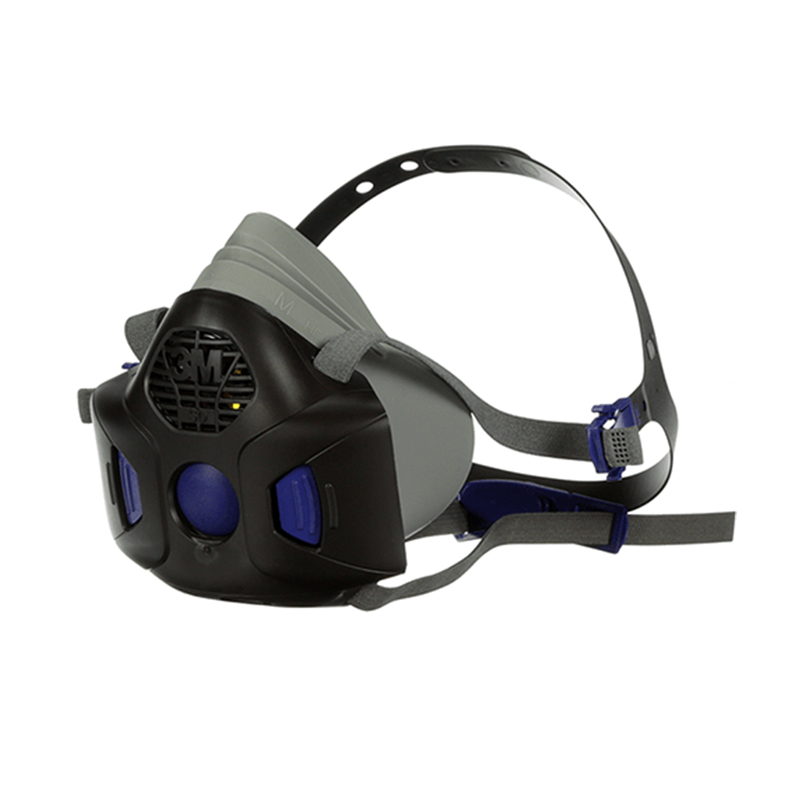 3M HF-802SD硅膠半面罩帶揚(yáng)聲器振動(dòng)膜防毒面具Secure Click中號(hào)面罩