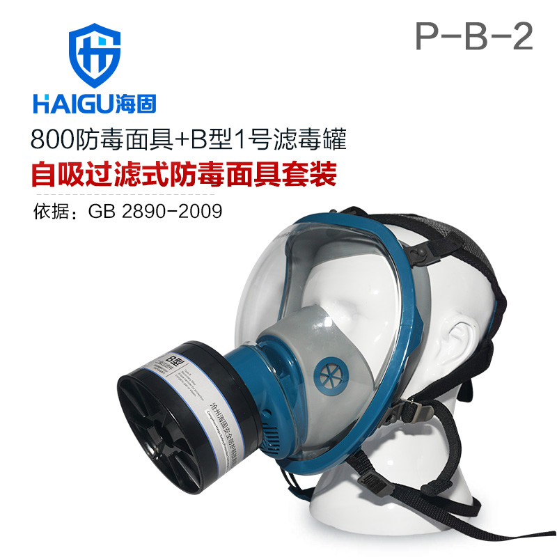 海固HG-800 P-B-2無機氣體綜合防護(hù)防毒面具