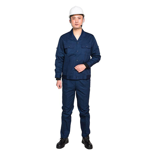 永霏811210082夏季藏藍(lán)色防靜電套裝