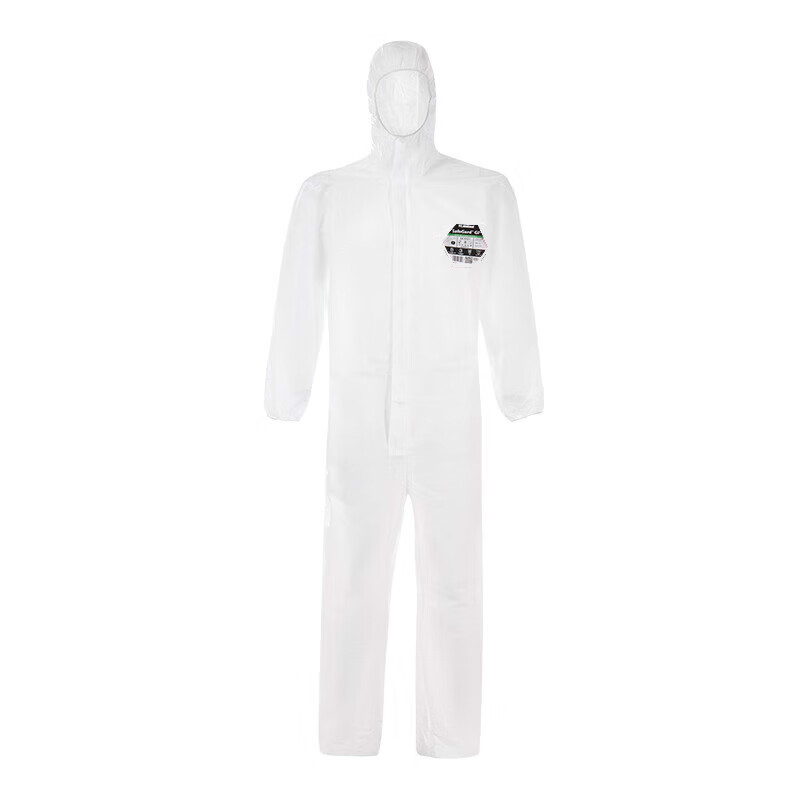 雷克蘭ES428白色帶帽連體防護(hù)服