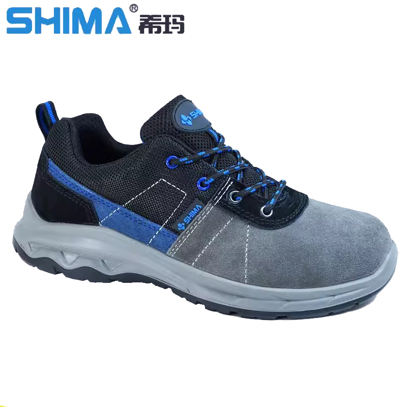 SHIMA?，擠B6218低幫透氣防砸防滑焊工安全勞保鞋