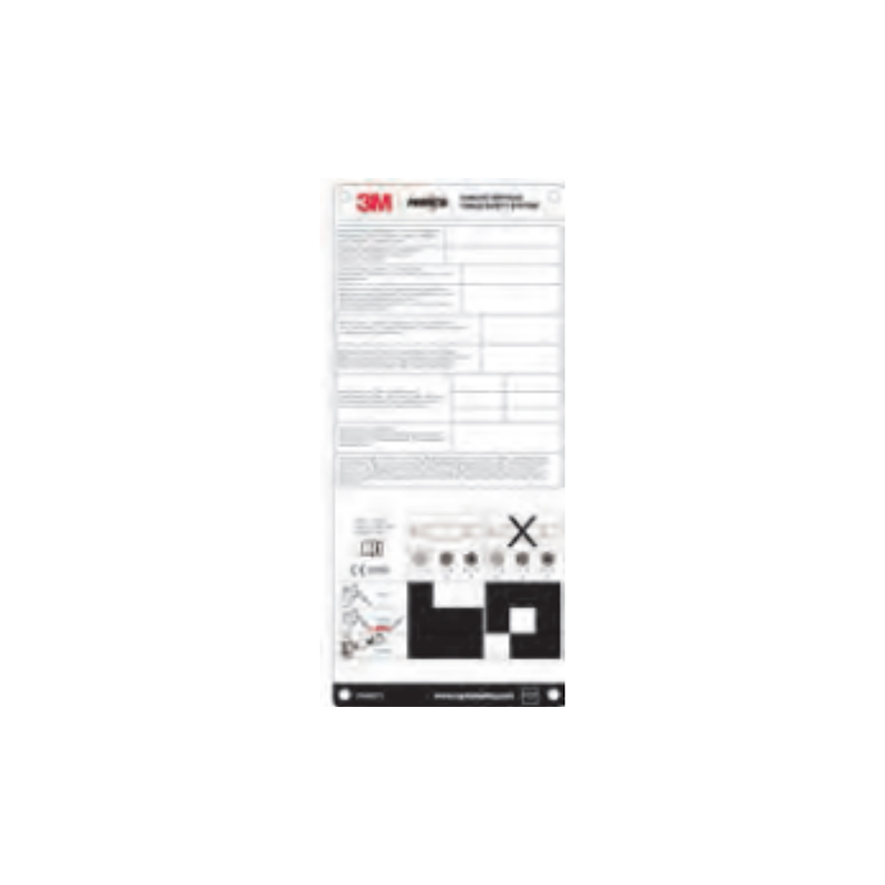 3M 6191088 Protecta保泰特Cabloc鋼纜爬梯安全系統(tǒng)(系統(tǒng)標(biāo)牌)組件
