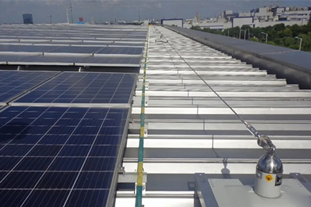 梅思安水平生命線助力國內光伏產業(yè)施工安全