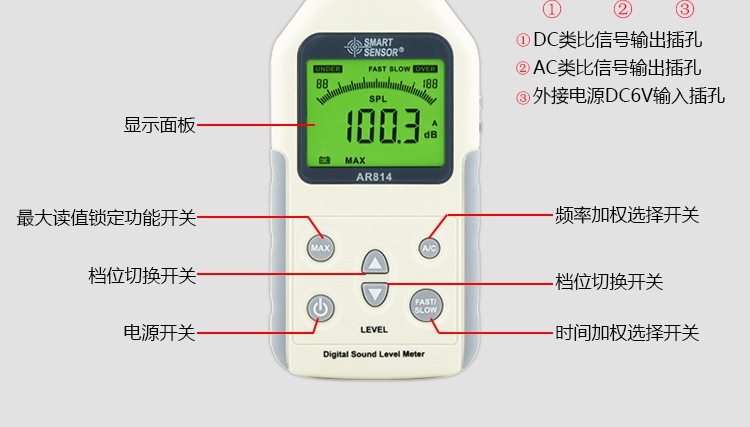 ?，擜R814聲級(jí)計(jì)圖6