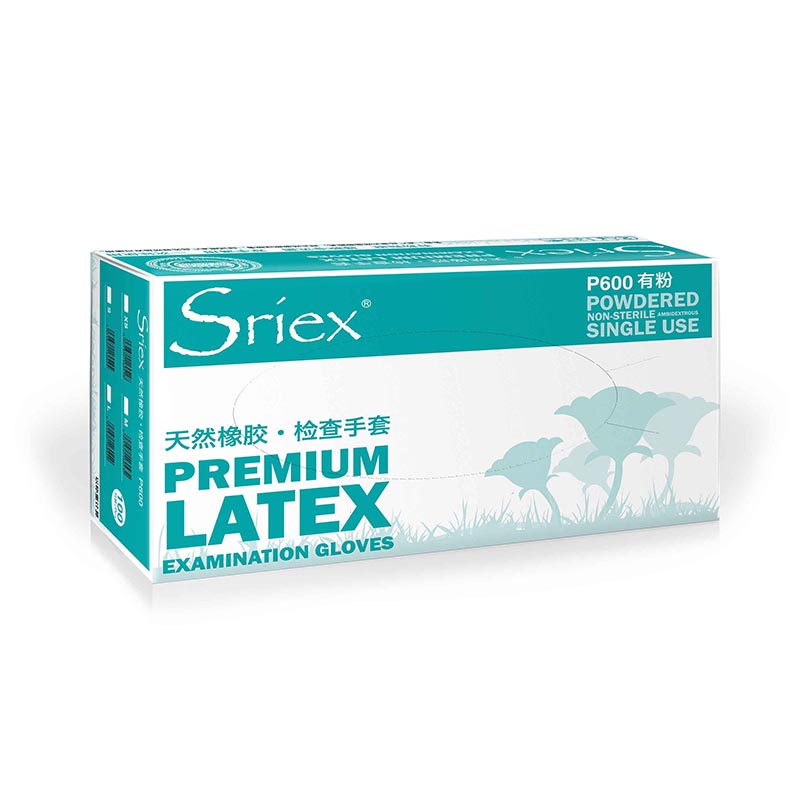 施?？礢riex P600天然乳膠檢查手套圖片
