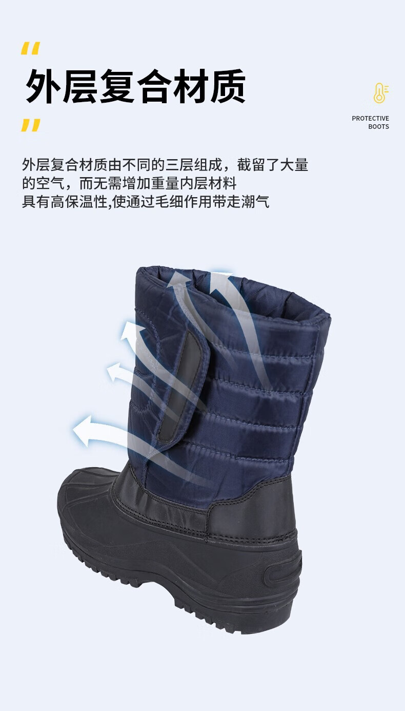 定和DH7402冷庫防寒耐低溫LNG液氮勞保防護(hù)靴4