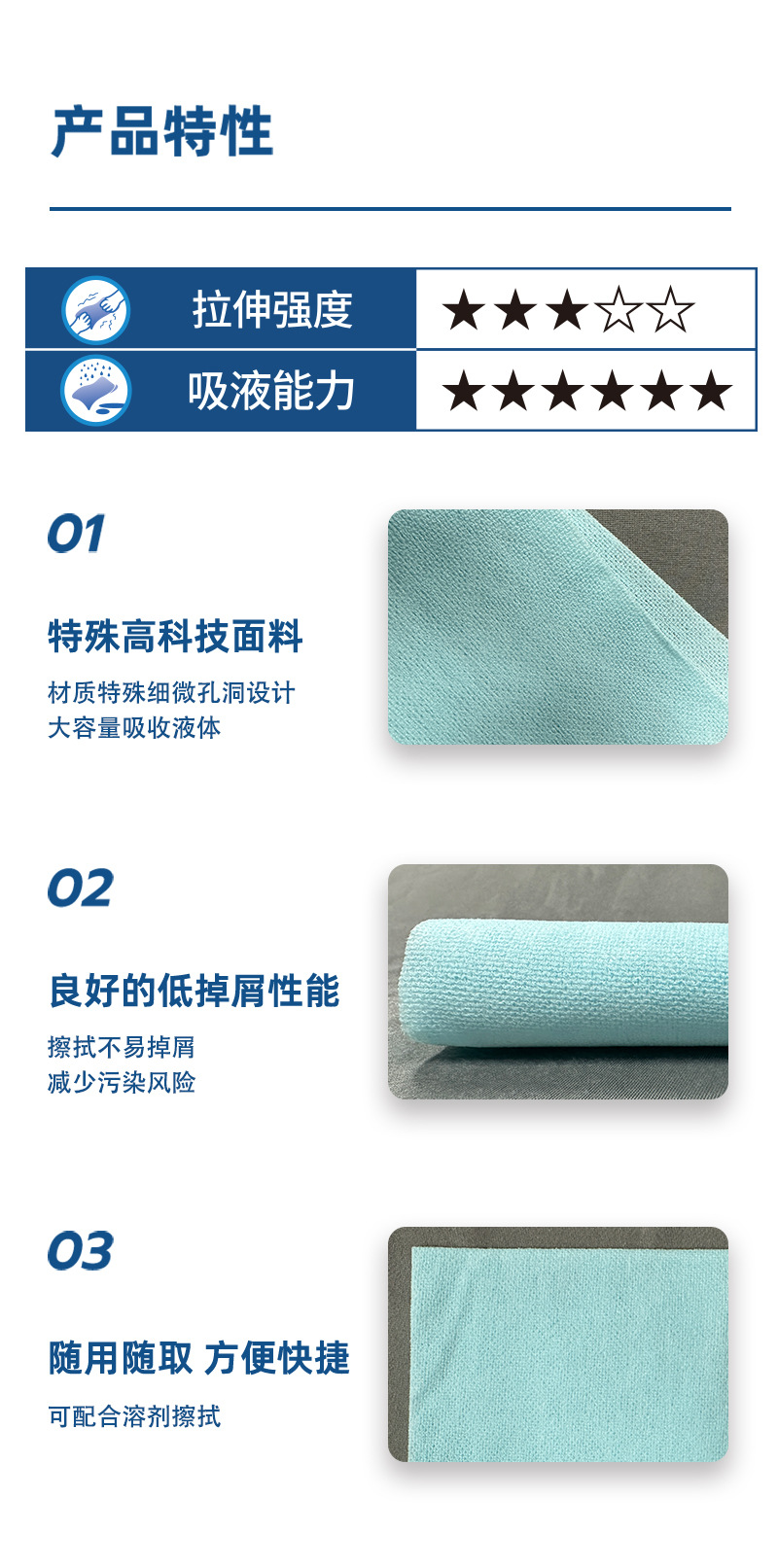 杜邦Sontara勝特龍HD-1無(wú)塵擦拭紙多用途工業(yè)擦拭布6