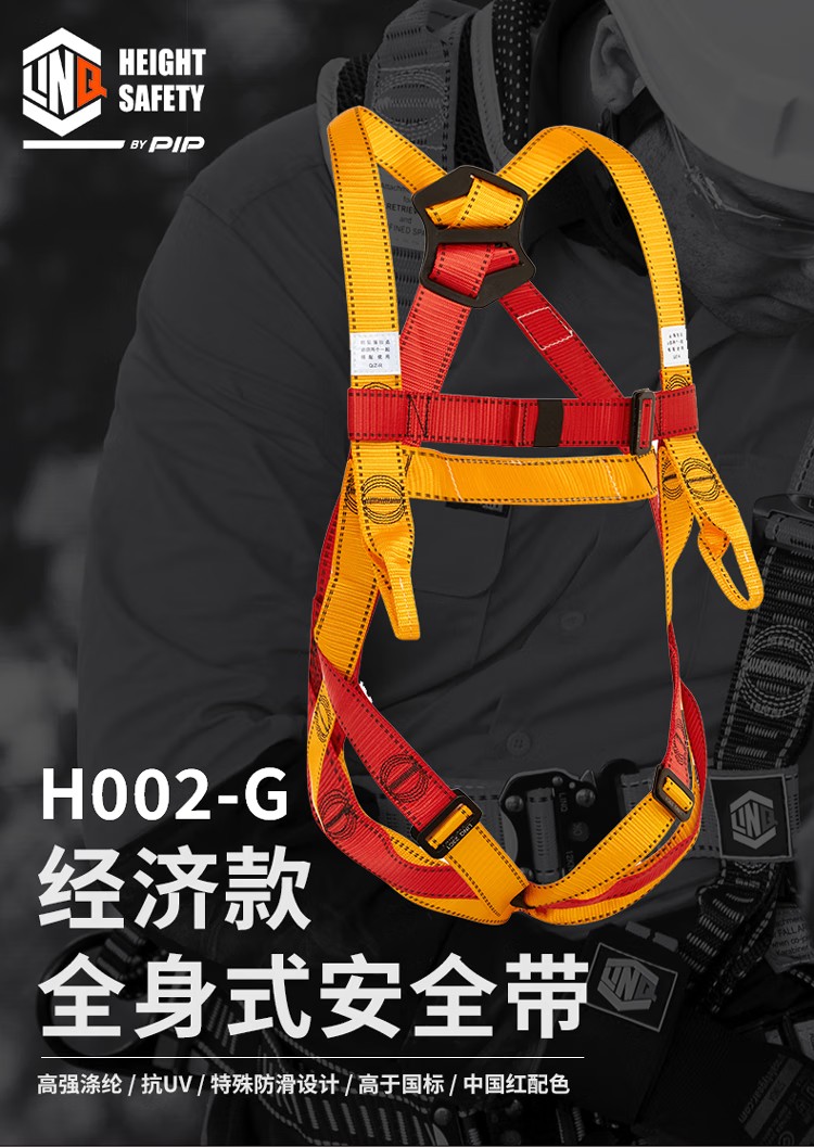 PIP H002-G經(jīng)濟(jì)款雙掛點全身式安全帶1