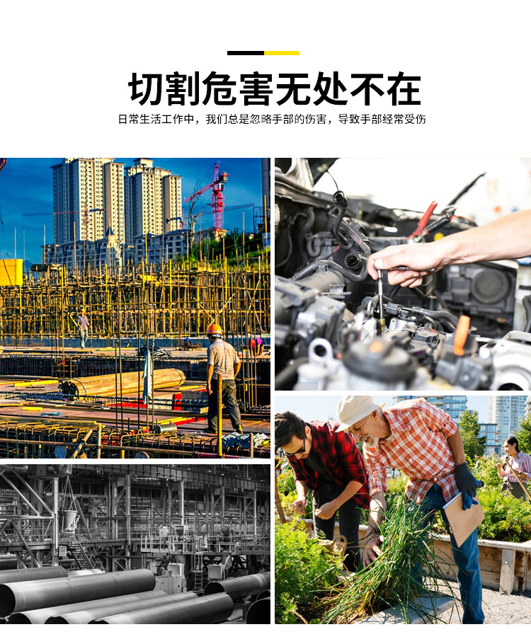 定和DH6155防切割護(hù)臂5級防割袖套3